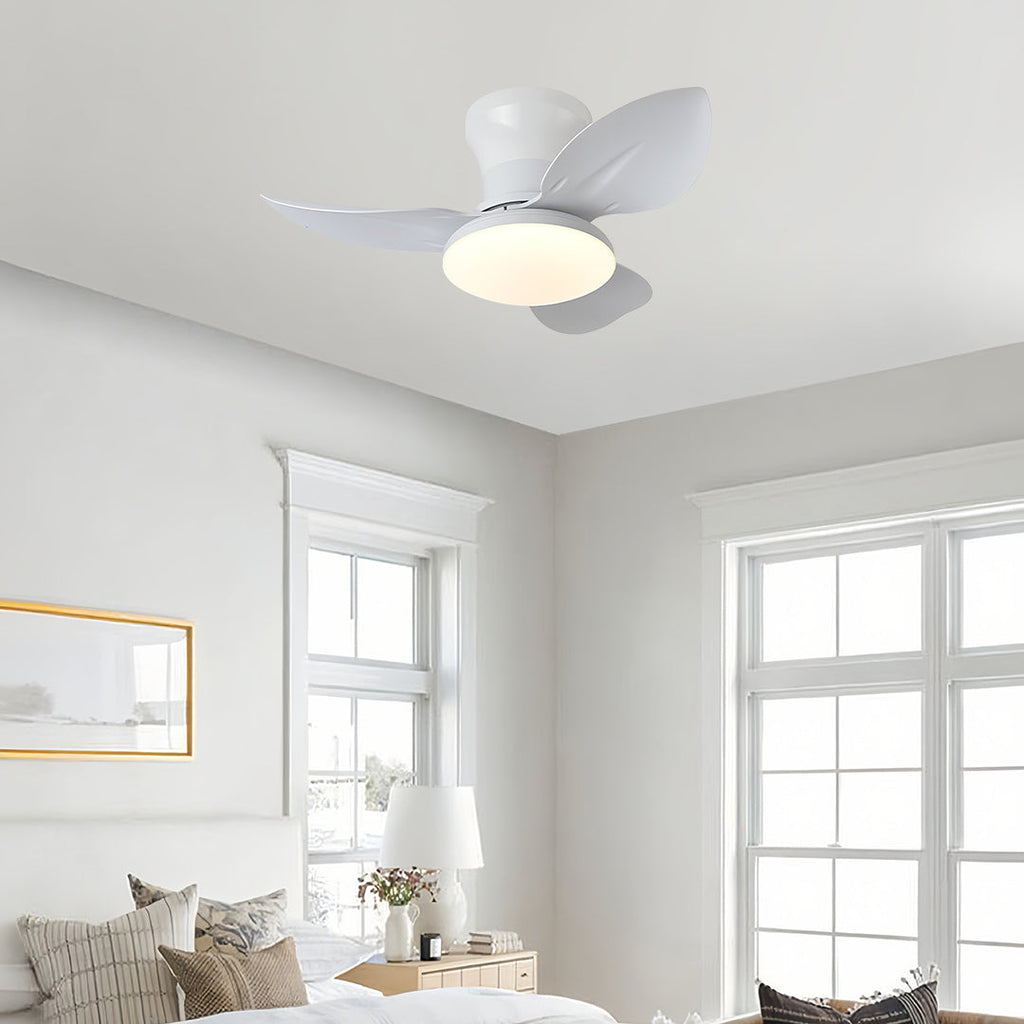WINDSOR WHISPER 3-BLADE CEILING FAN WITH DIMMABLE LIGHT AND REMOTE CONTROL