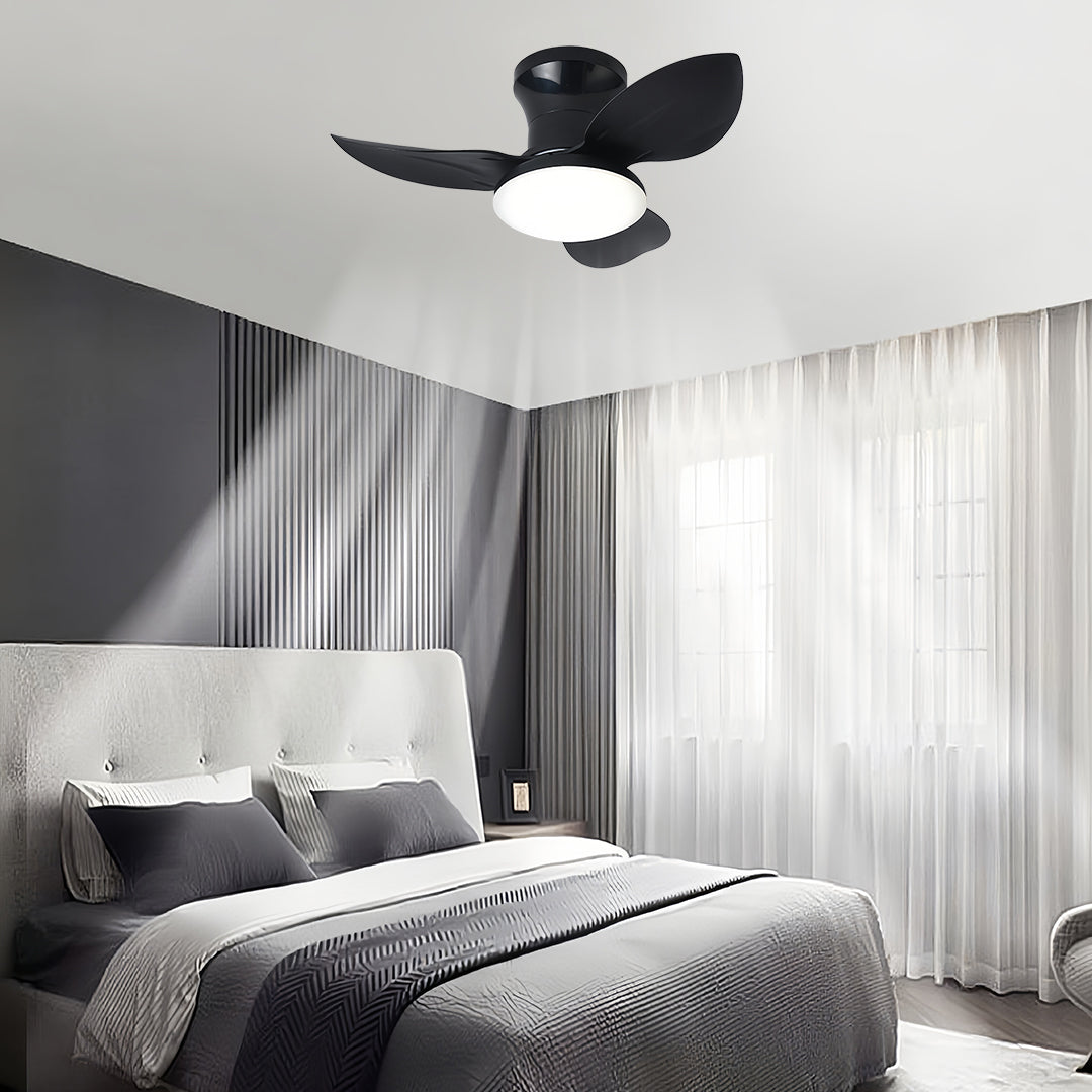 WINDSOR WHISPER 3-BLADE CEILING FAN WITH DIMMABLE LIGHT AND REMOTE CONTROL
