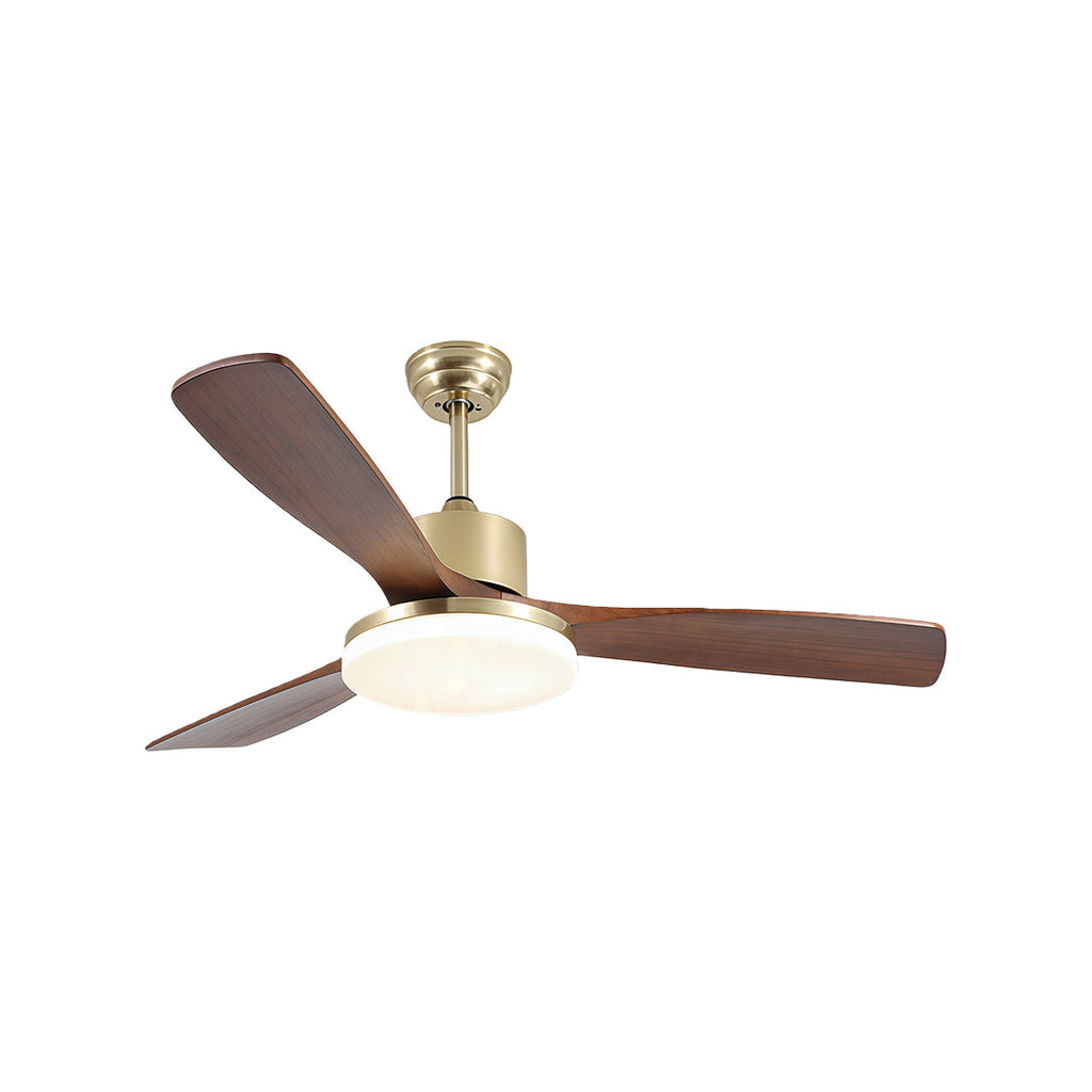 WHITGIFT WOODEN TRIO CEILING LIGHT FAN WITH REMOTE