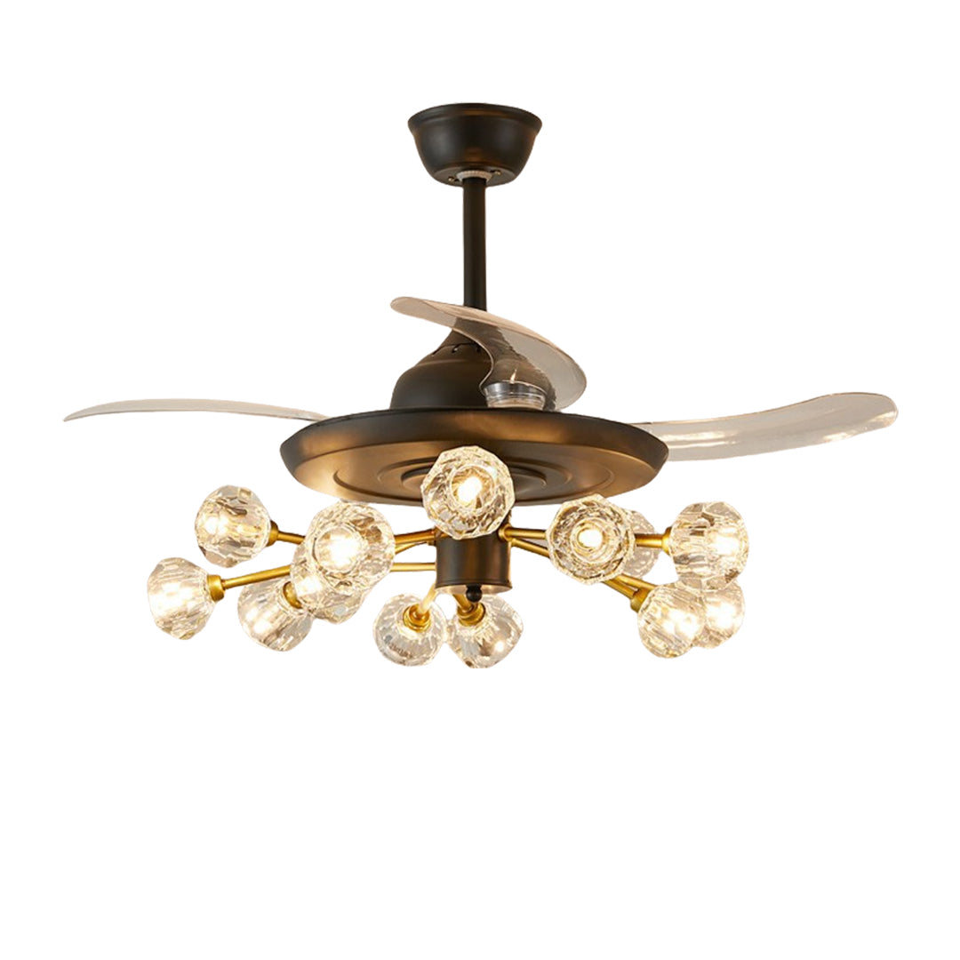 FENWICK CRYSTAL LUMINAIRE CEILING FAN
