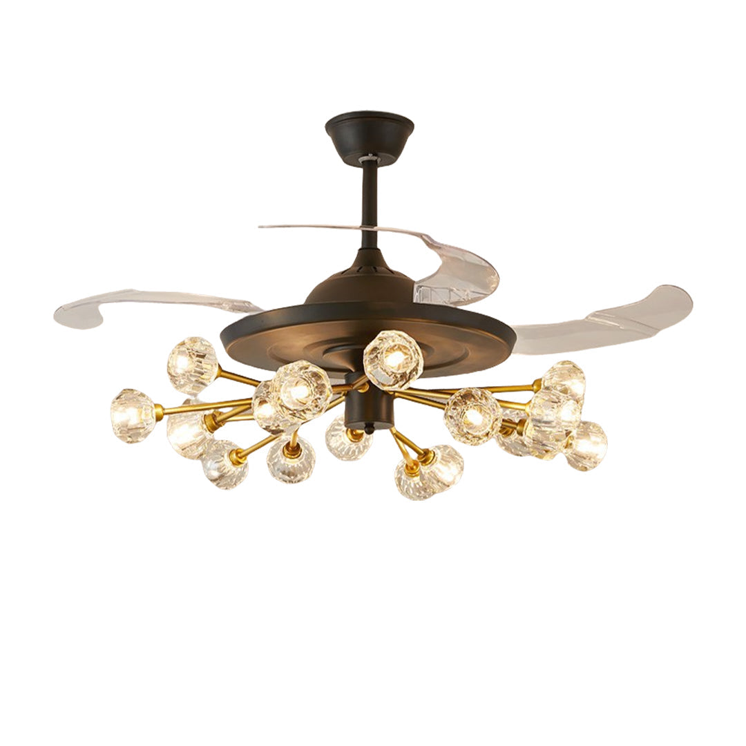 FENWICK CRYSTAL LUMINAIRE CEILING FAN
