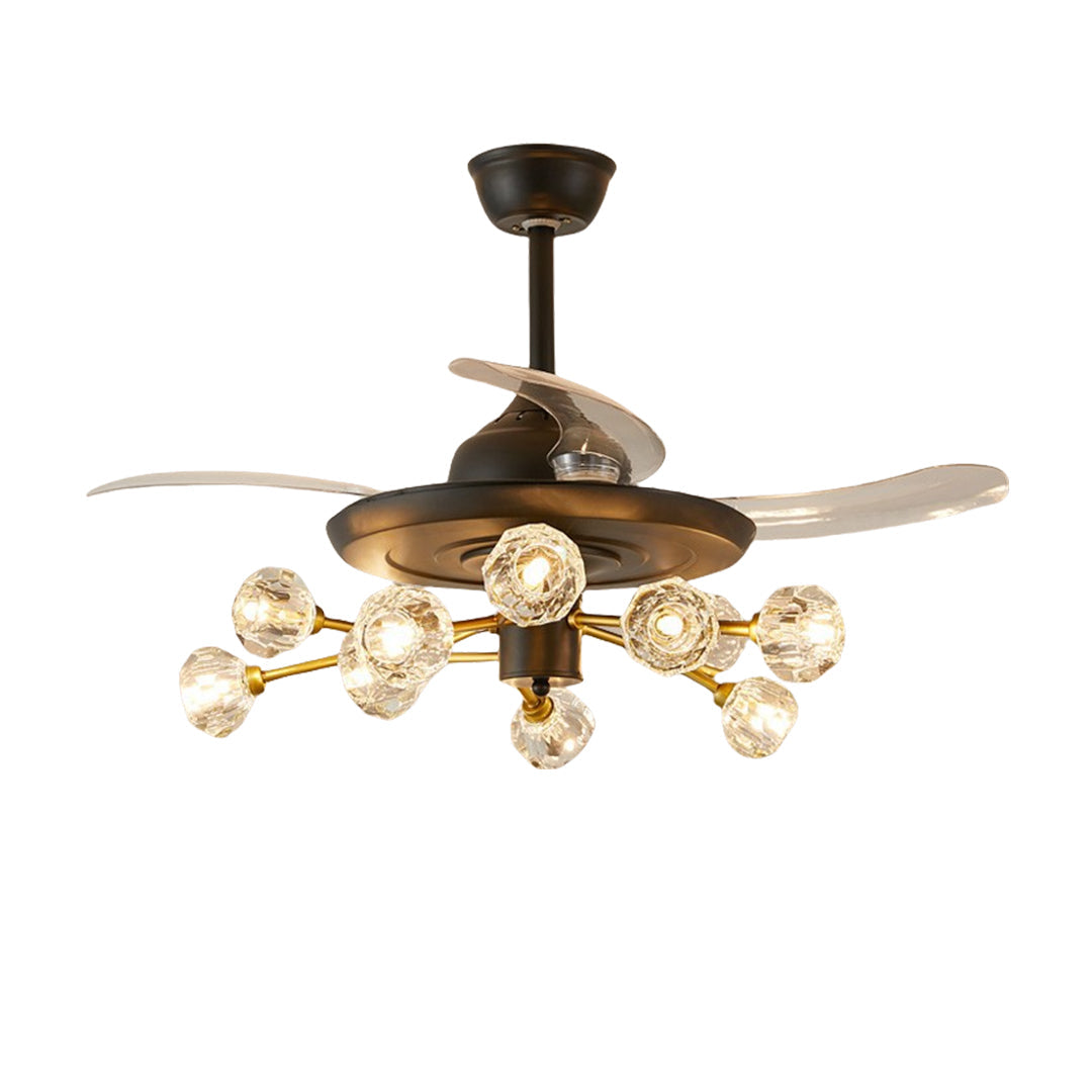 FENWICK CRYSTAL LUMINAIRE CEILING FAN
