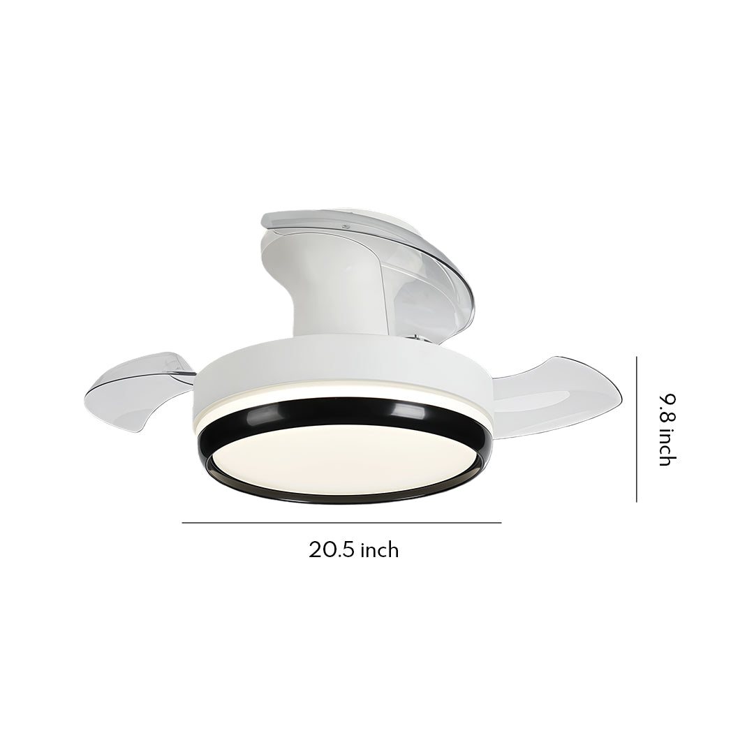 WINTHROP TRIO BLADE DIMMING CEILING LIGHT FAN WITH REMOTE CONTROL