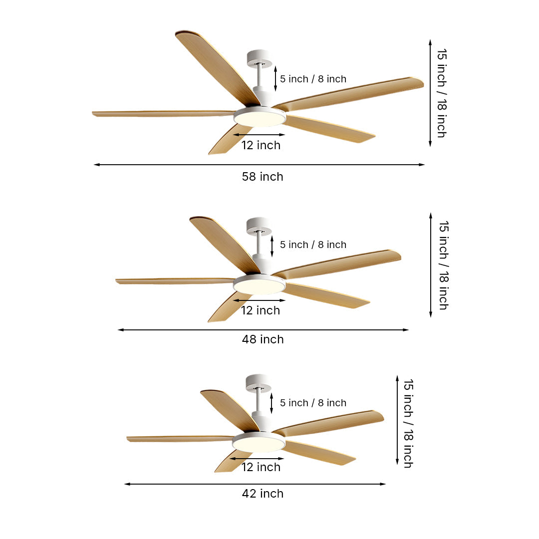 WINDSOR AURORA FIVE-BULB CEILING FAN LUMINAIRE