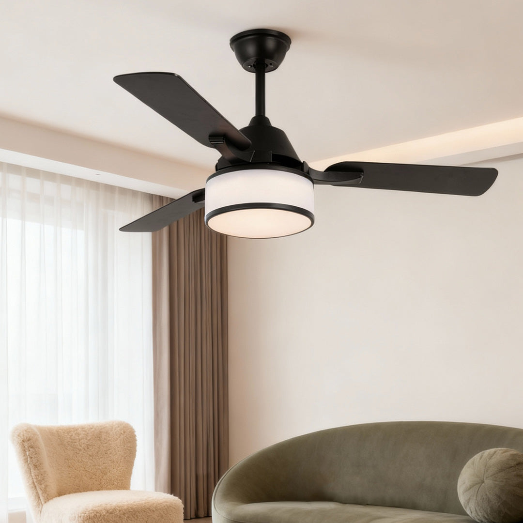 WINTHROP VINTAGE FABRIC SHADE CEILING LUMINAIRE