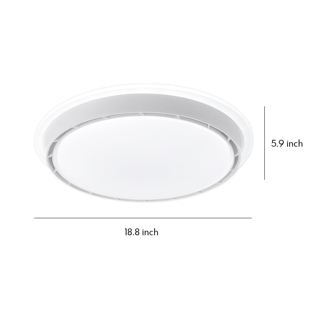 VINCENZA HIDDEN FAN CEILING LUMINAIRE WITH DIMMABLE FUNCTION