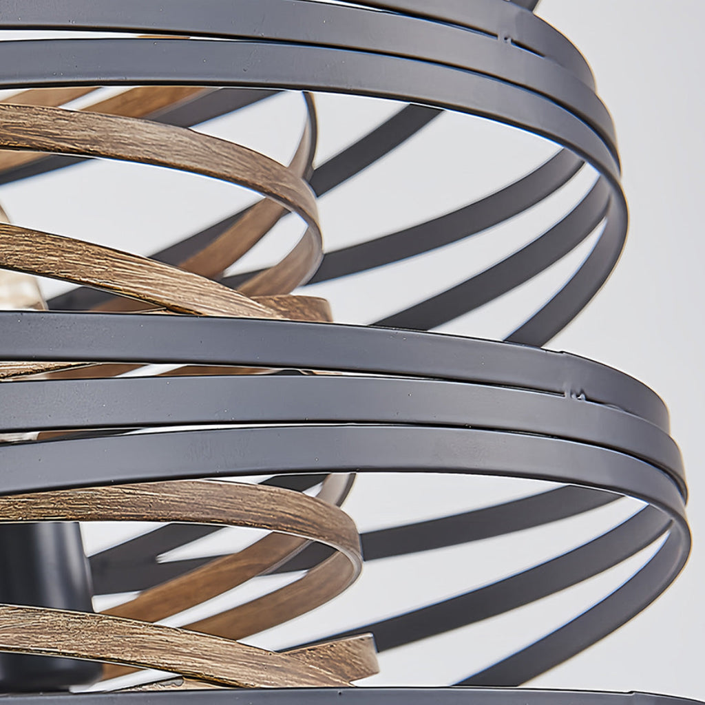RAVENHURST IRON CAGE CYLINDRICAL PENDANT LIGHT