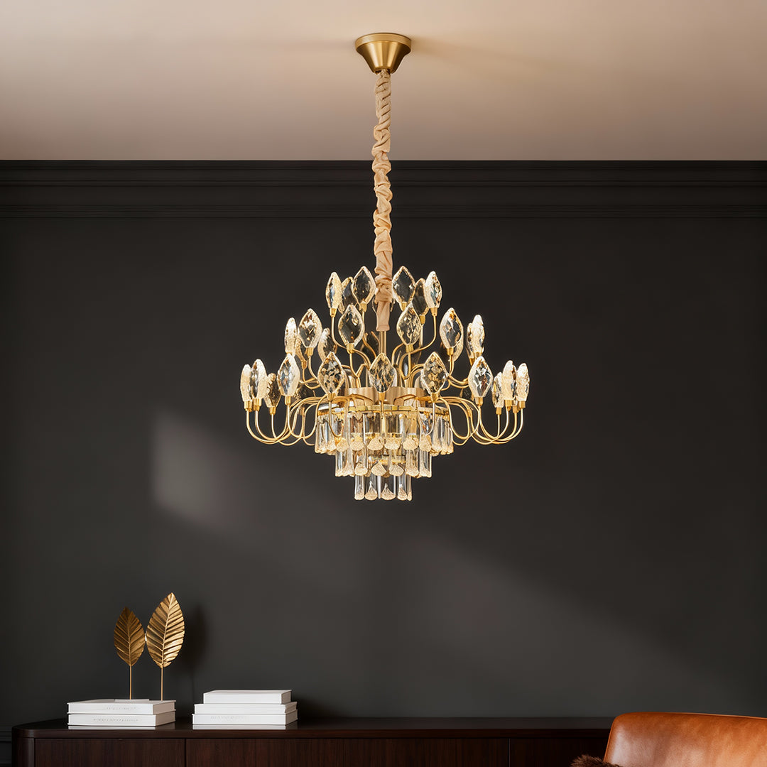 VERDANTIA CRYSTAL ENCRUSTED CEILING LANTERN