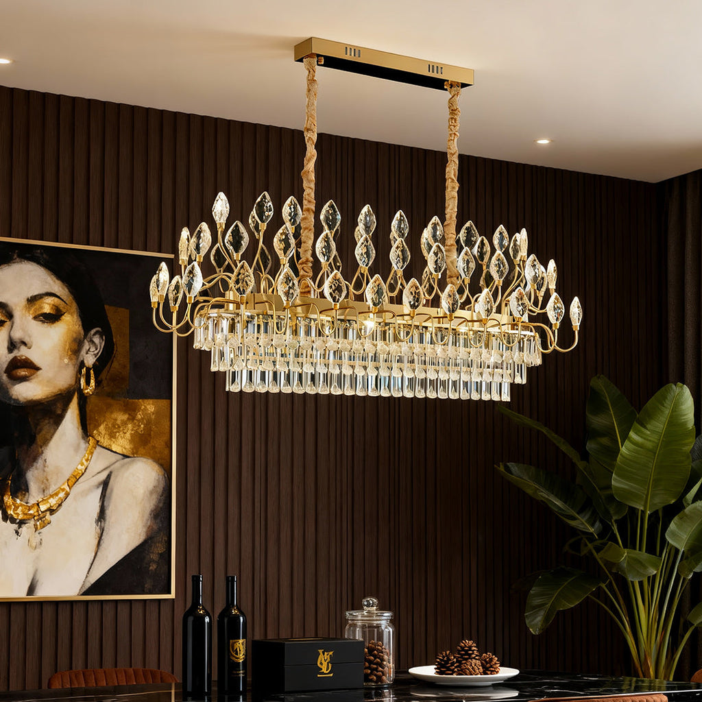 VERDANTIA CRYSTAL ENCRUSTED CEILING LANTERN