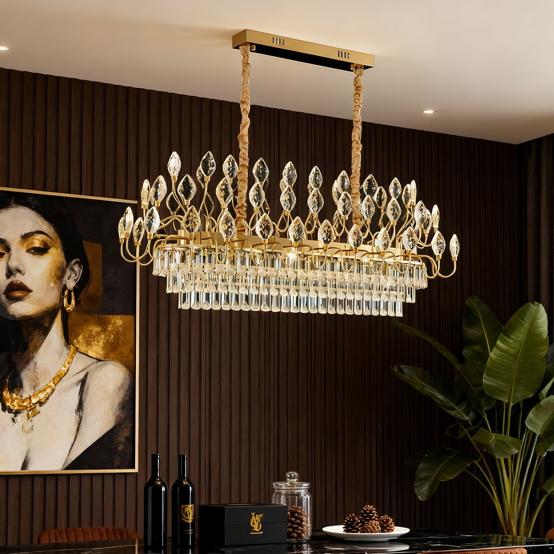 VERDANTIA CRYSTAL ENCRUSTED CEILING LANTERN