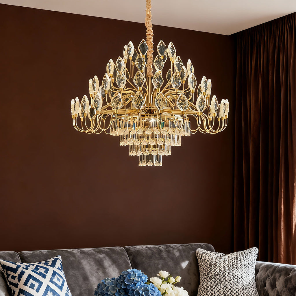 VERDANTIA CRYSTAL ENCRUSTED CEILING LANTERN