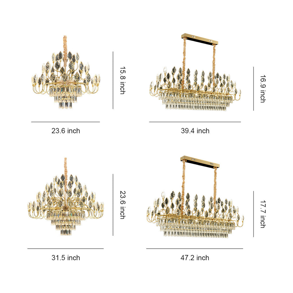 VERDANTIA CRYSTAL ENCRUSTED CEILING LANTERN