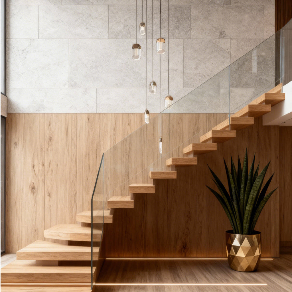WINDSOR CRYSTAL DRAPED STAIRCASE CHANDELIER