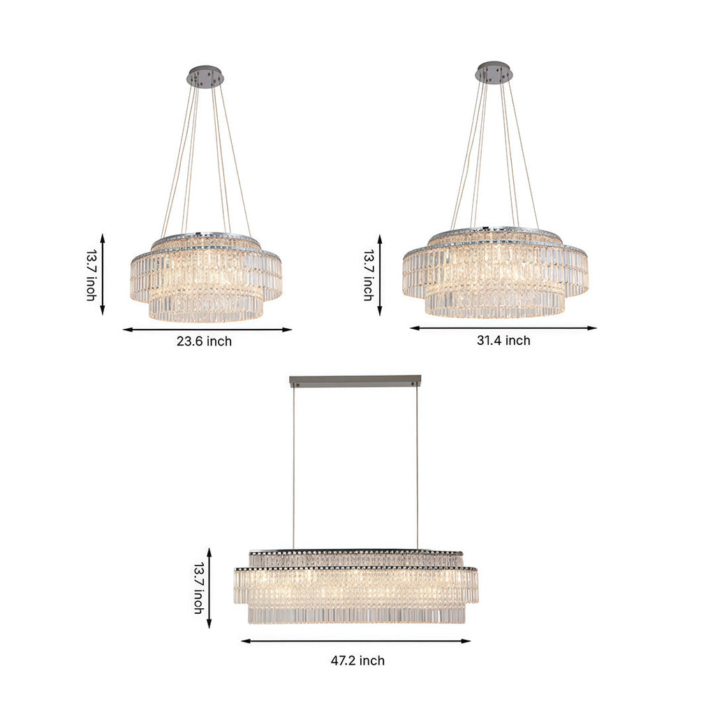 WINDSOR CRYSTAL CIRCLE HANGING LANTERN