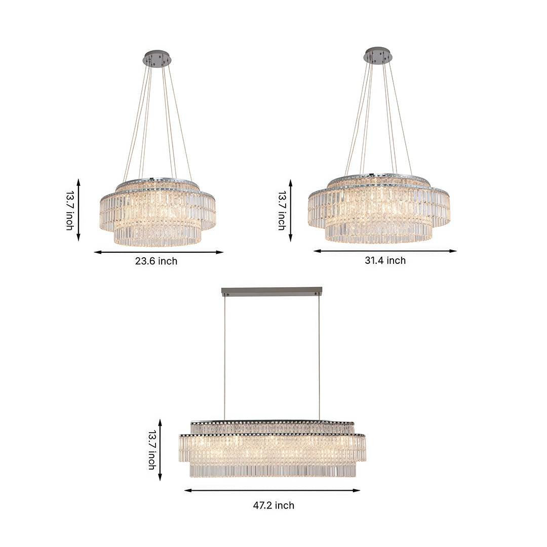 WINDSOR CRYSTAL CIRCLE HANGING LANTERN