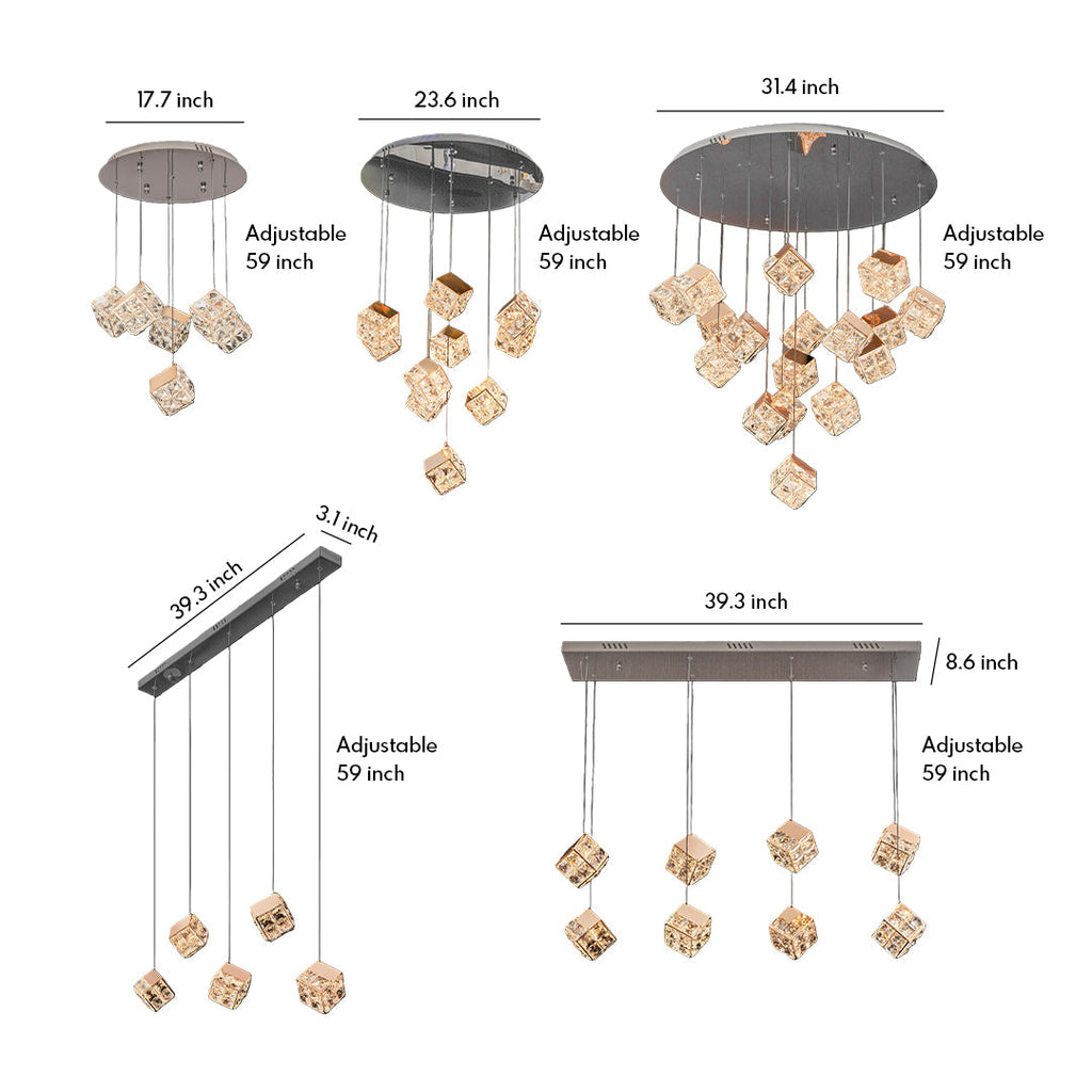 WINTHORPE CRYSTAL PUZZLE CEILING LANTERN