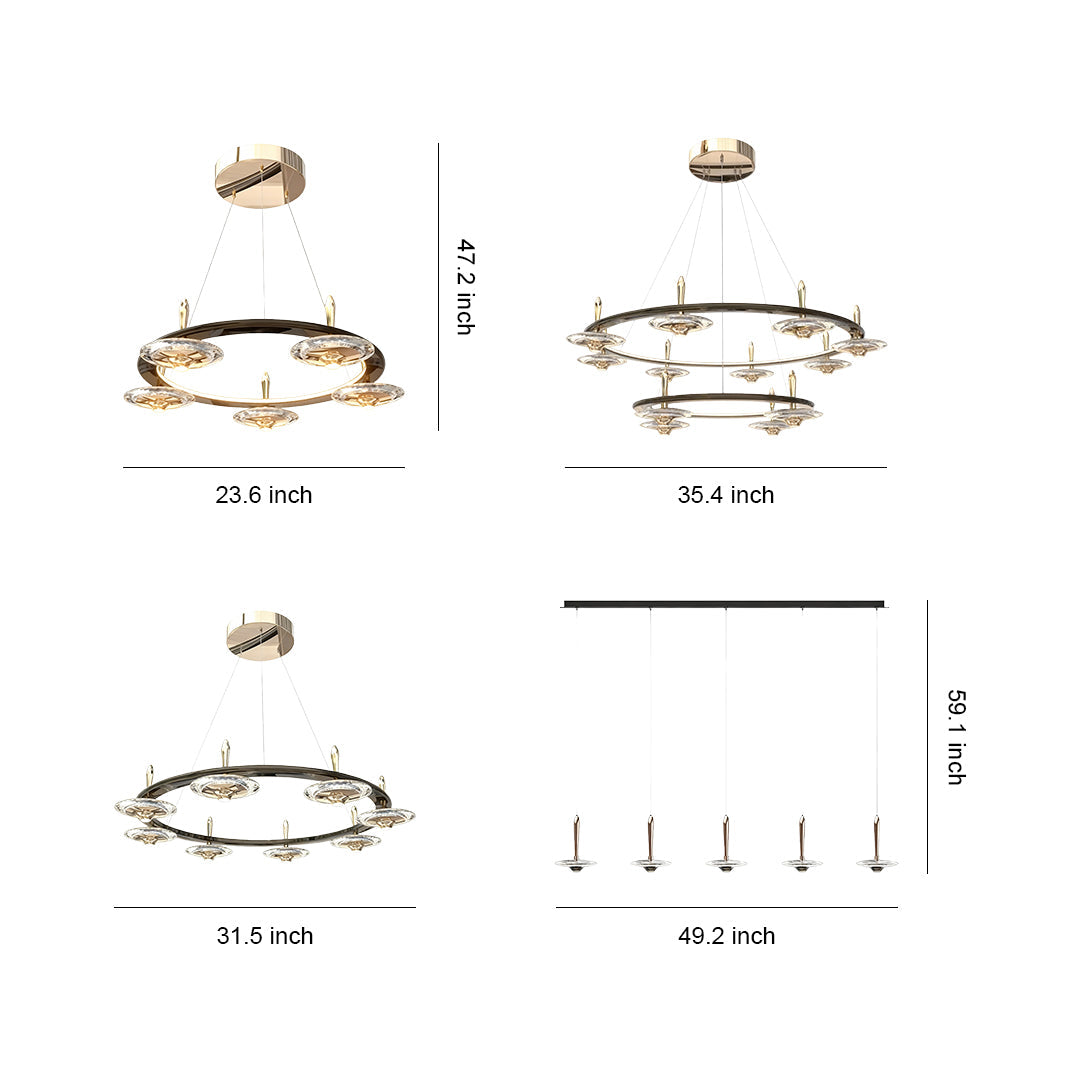 WINDSOR CRYSTAL ORB CEILING LUMINAIRE