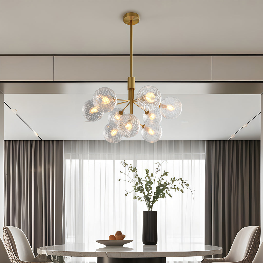 CHARLESTON COPPER ORB CEILING LUMINAIRE