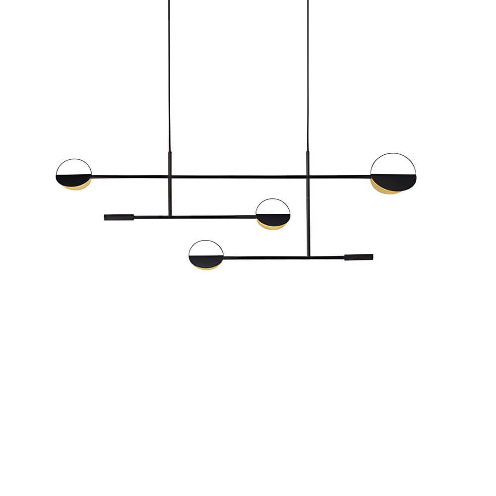 WINTHORPE MODERN IRON LINEAR PENDANT WITH VARIABLE LIGHTING