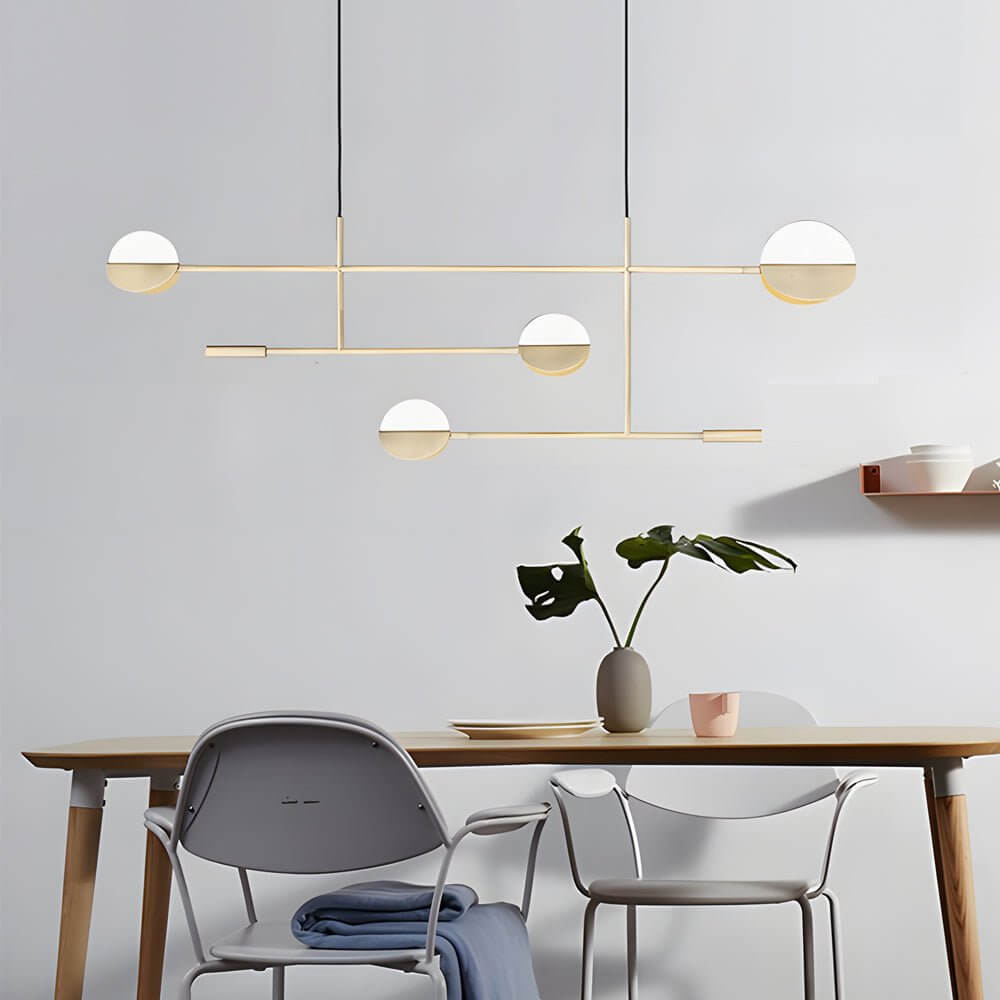 WINTHORPE MODERN IRON LINEAR PENDANT WITH VARIABLE LIGHTING