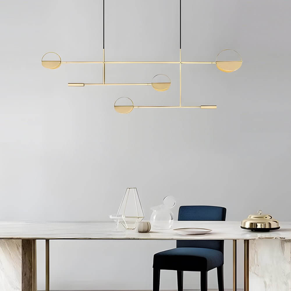 WINTHORPE MODERN IRON LINEAR PENDANT WITH VARIABLE LIGHTING