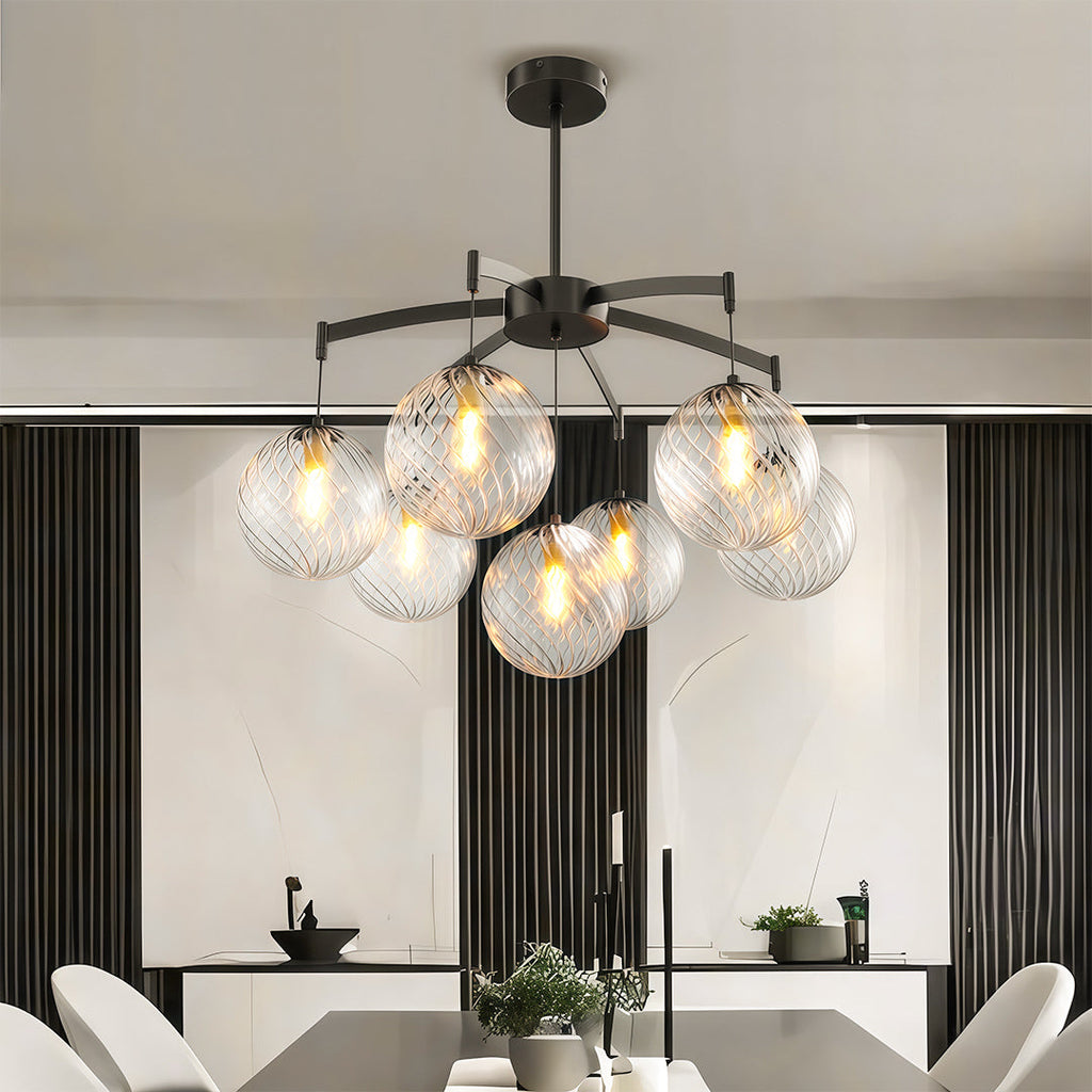 FENWICK COPPER ORB CEILING LUMINAIRE