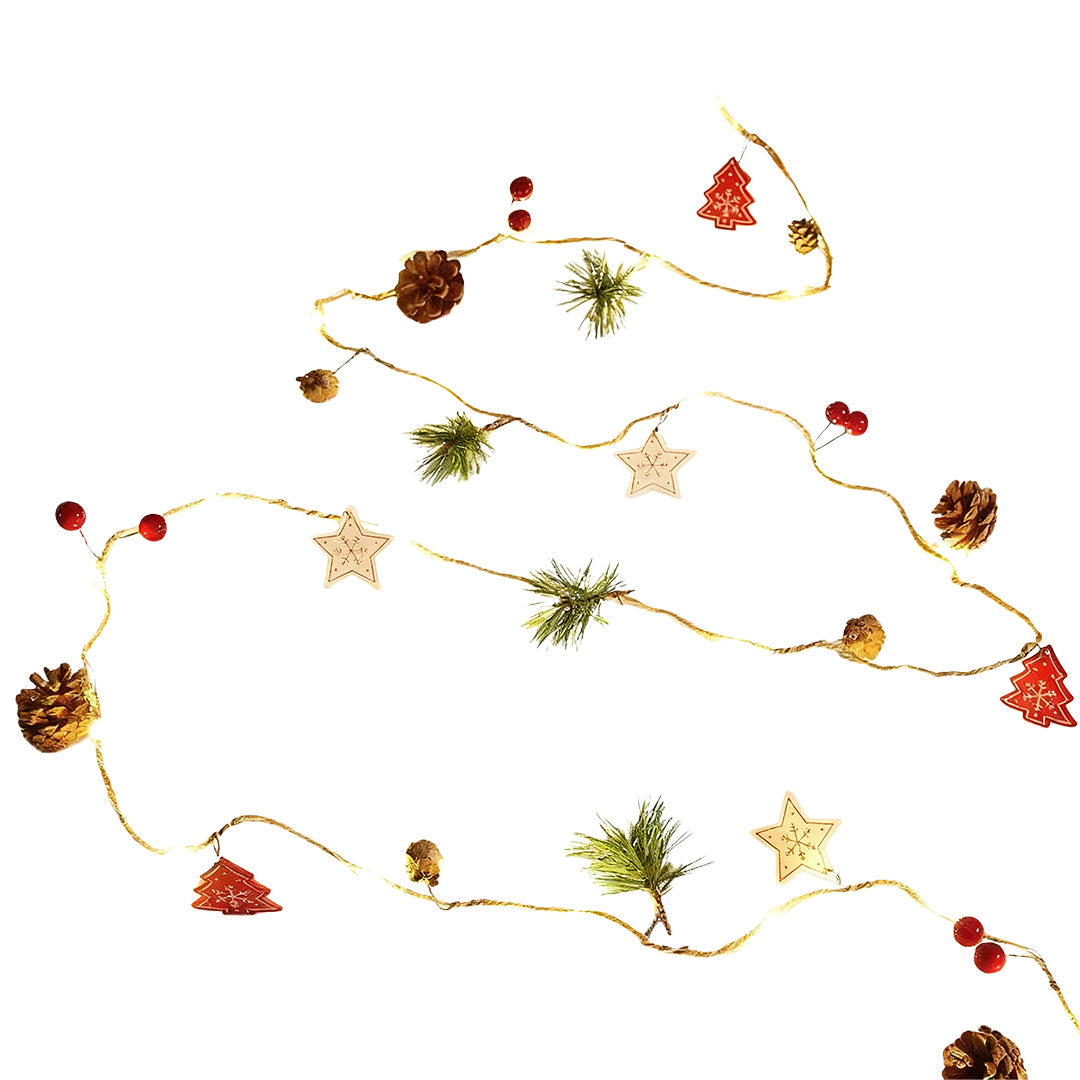 1. **WILLOUGHBY TWINKLING ORB STRING LIGHTS** - A charming duo of luminous orbs designed to drape gracefully, perfect for adding a festive glow to any holiday setting.

2. **TAVISTOCK ILLUMINATED GARLAND SET** - A delightful pair of radiant garlands, idea