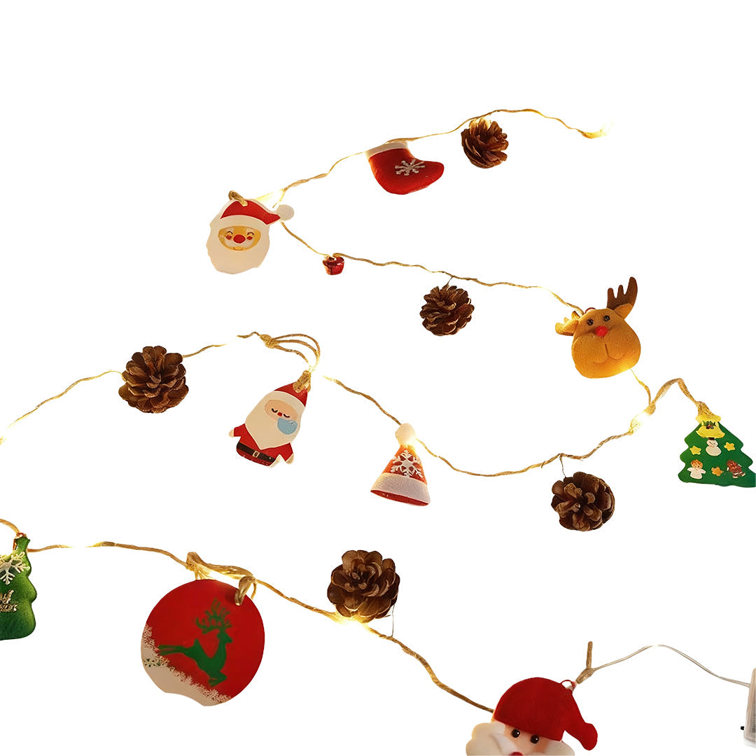 1. **WILLOUGHBY TWINKLING ORB STRING LIGHTS** - A charming duo of luminous orbs designed to drape gracefully, perfect for adding a festive glow to any holiday setting.

2. **TAVISTOCK ILLUMINATED GARLAND SET** - A delightful pair of radiant garlands, idea