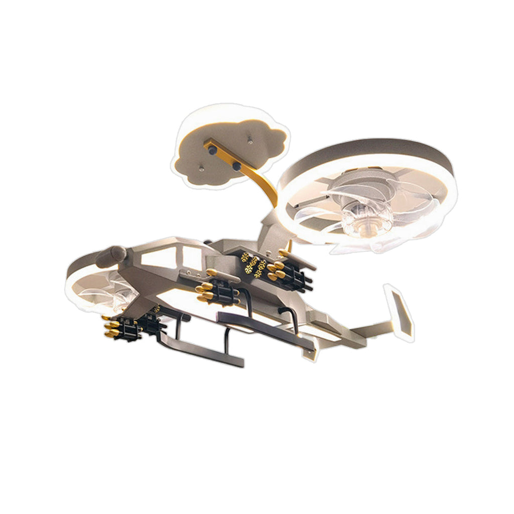 WINDSOR AVIATOR KIDS' CEILING FAN LIGHT WITH LED ILLUMINATION