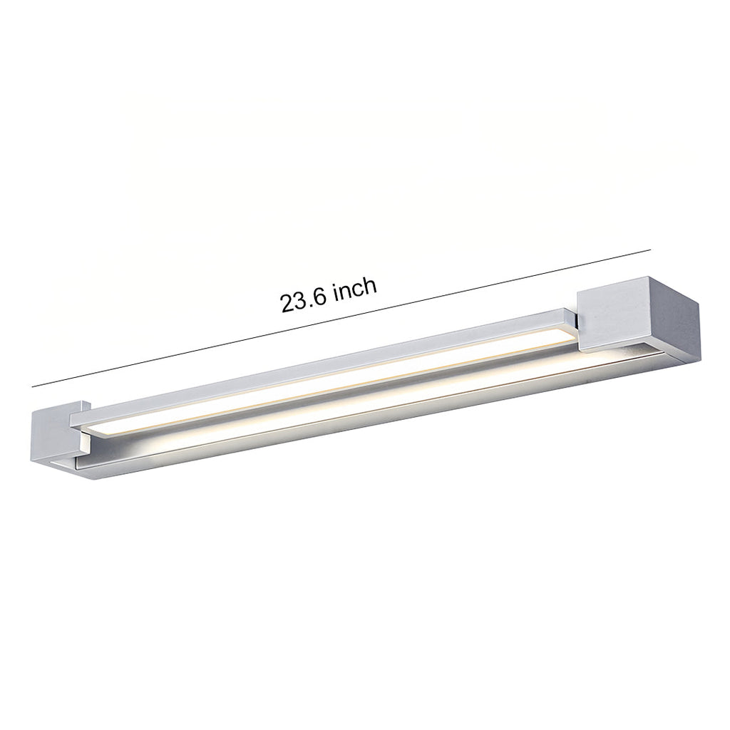 WINTHROP POLISHED CHROME VANITY ILLUMINATOR WITH INTEGRATED MIRROR