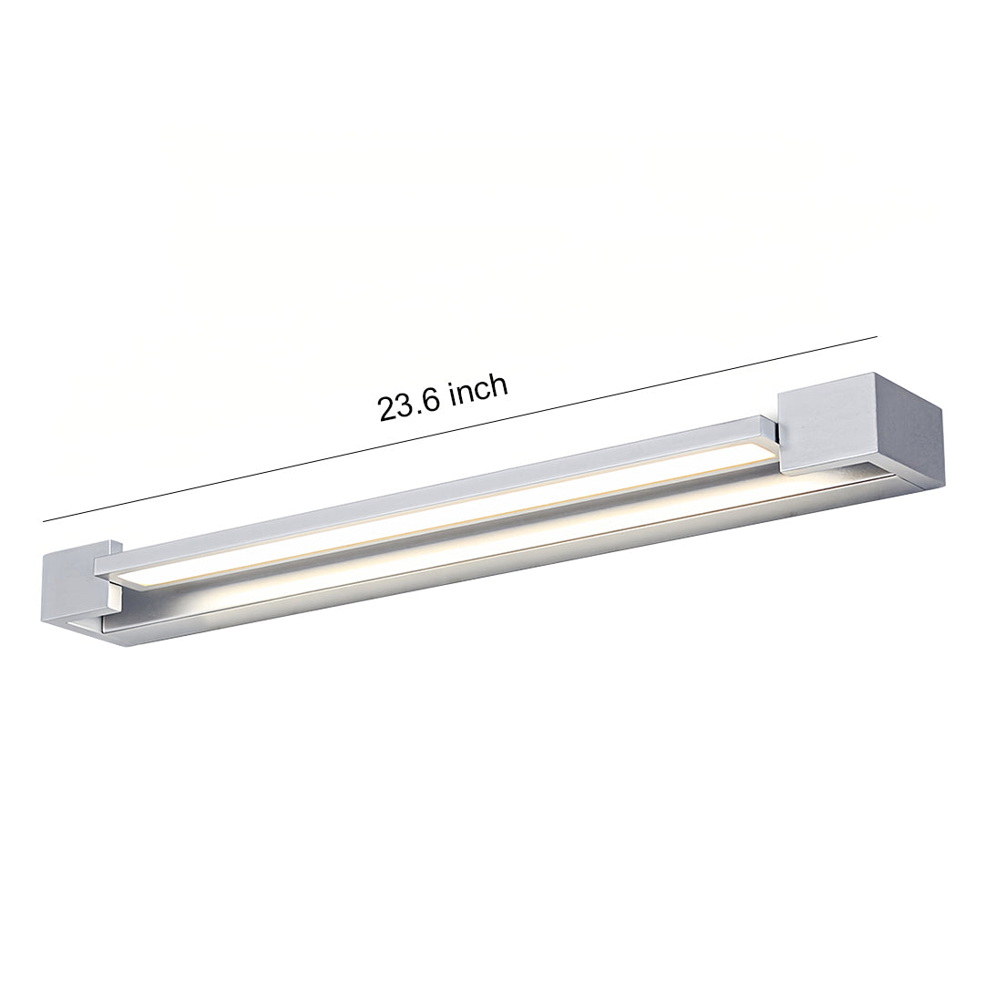 WINTHROP POLISHED CHROME VANITY ILLUMINATOR WITH INTEGRATED MIRROR