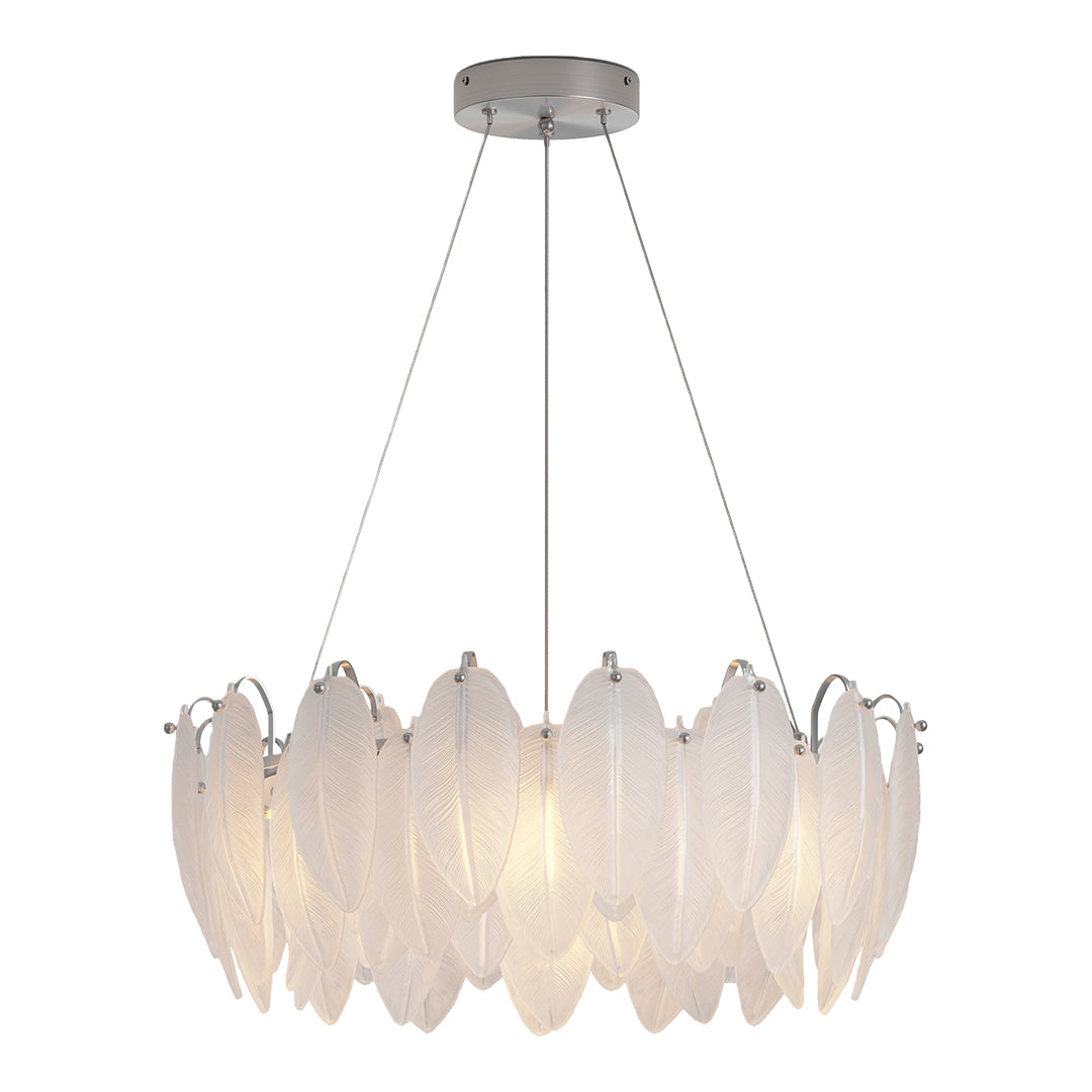 FELICITY FEATHERED GLASS CEILING LANTERN