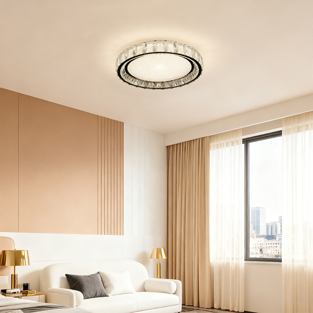 WINDSOR CRYSTAL FLUSH CEILING GLOW