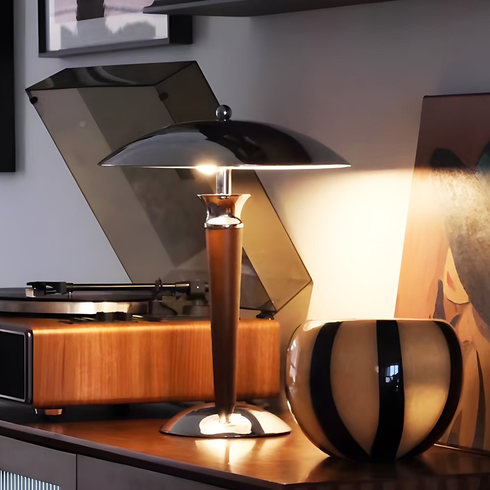 WINTERBOURNE GLEAMING FUNGUS TABLE LANTERN WITH TRIPLE LED SETTINGS