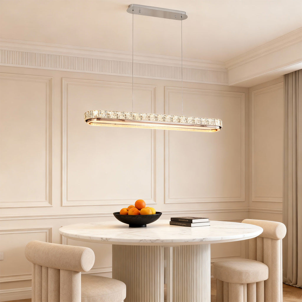 WINDSOR CRYSTAL STRAND LINEAR PENDANT LIGHT