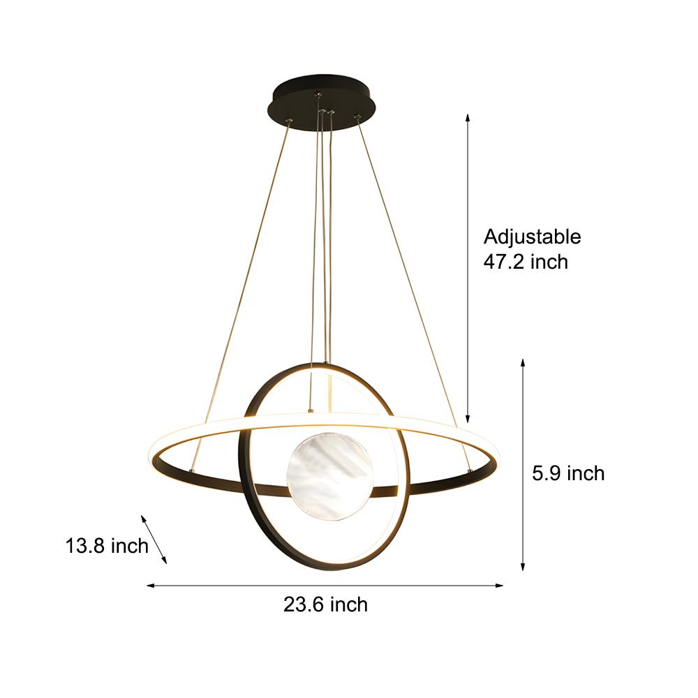 WINDSOR LUMINA CIRCULAR DINING CHANDELIER WITH TRIPLE DIMMING