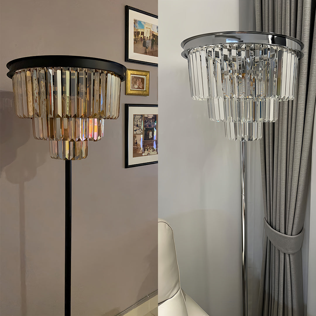 WINCHESTER CRYSTAL TOWER FLOOR LAMP