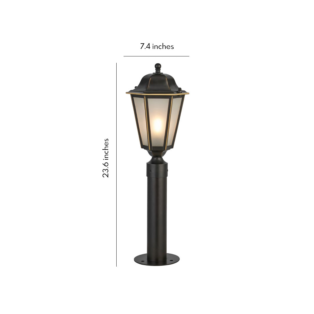 WINDSOR GARDEN LED PATHWAY LANTERN - EUROPEAN INSPIRED WATER-RESISTANT DESIGN
