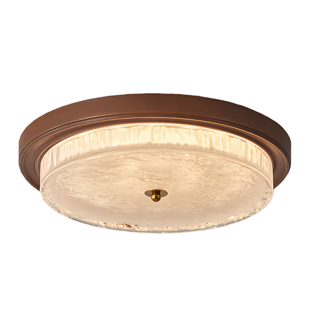 WINTHROP RIBBED GLASS FLUSH CEILING LANTERN