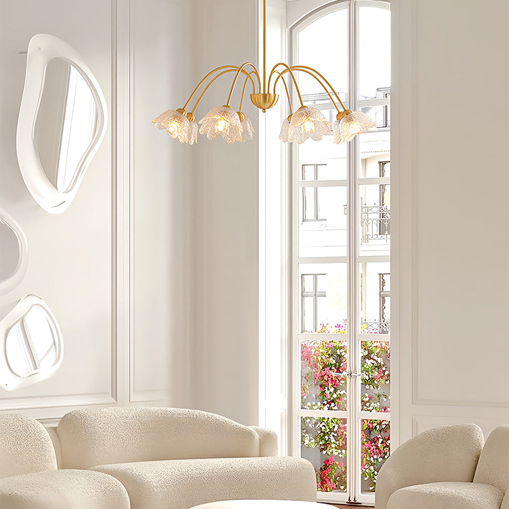 VIOLETTE CRYSTAL BLOOM CEILING LANTERN