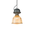 WINTHROP GRAY ALUMINUM INDUSTRIAL PENDANT LAMP