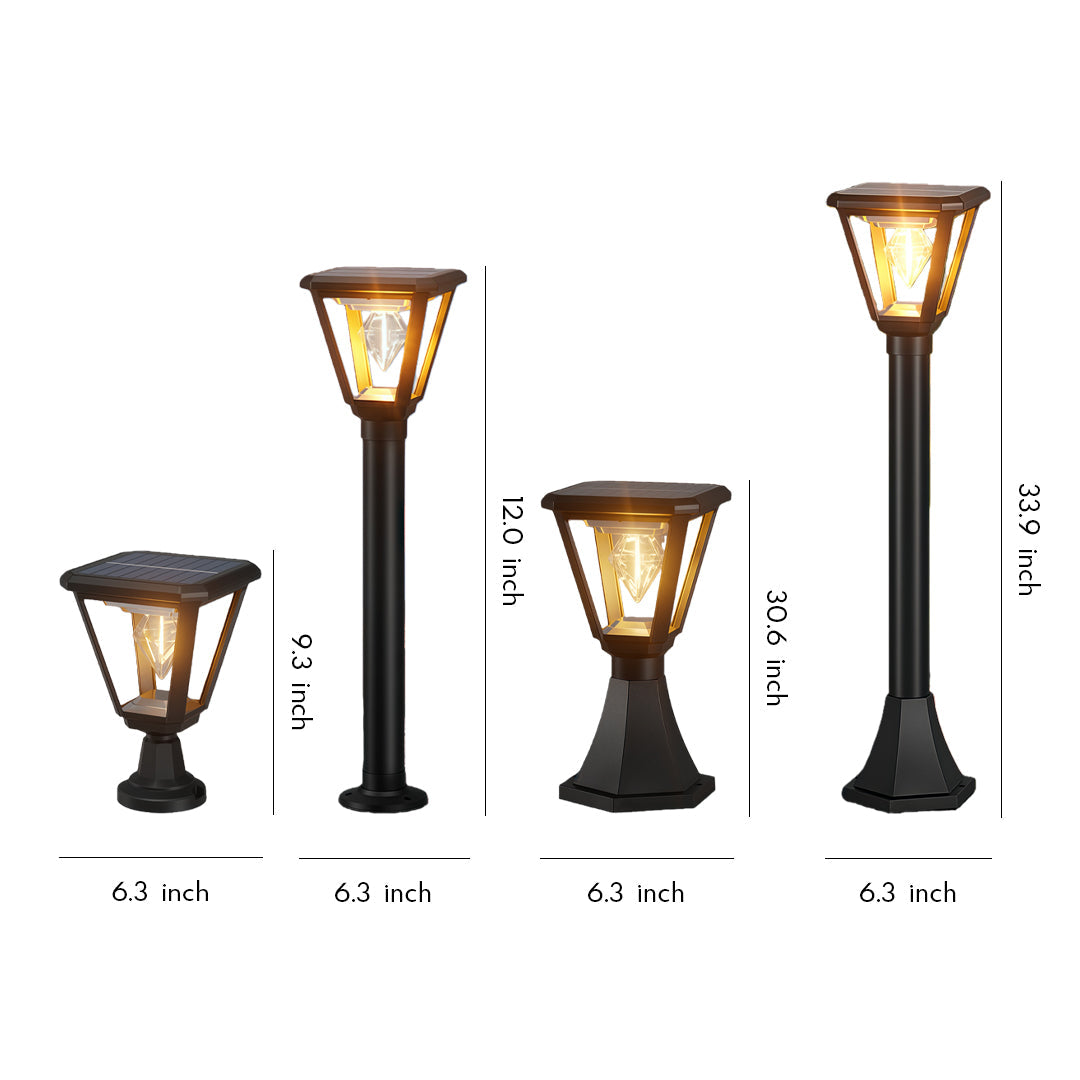 WINDSOR BLACK RAINPROOF POST LIGHTING CAP