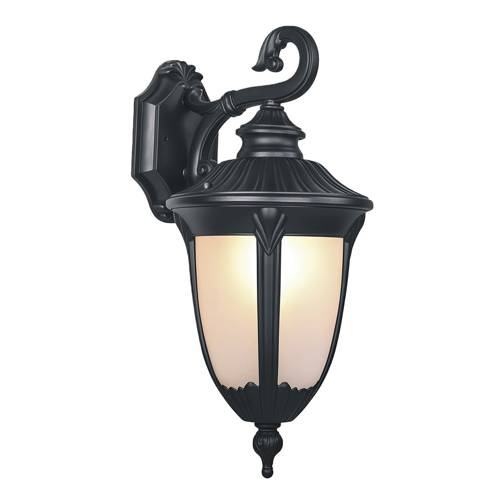 WINTERBOURNE CHARCOAL OUTDOOR SCONCE WITH GLASS CANOPY