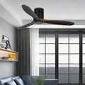 THORNBURY OAK TRIO CEILING FAN WITH LED ILLUMINATION AND REMOTE CONTROL