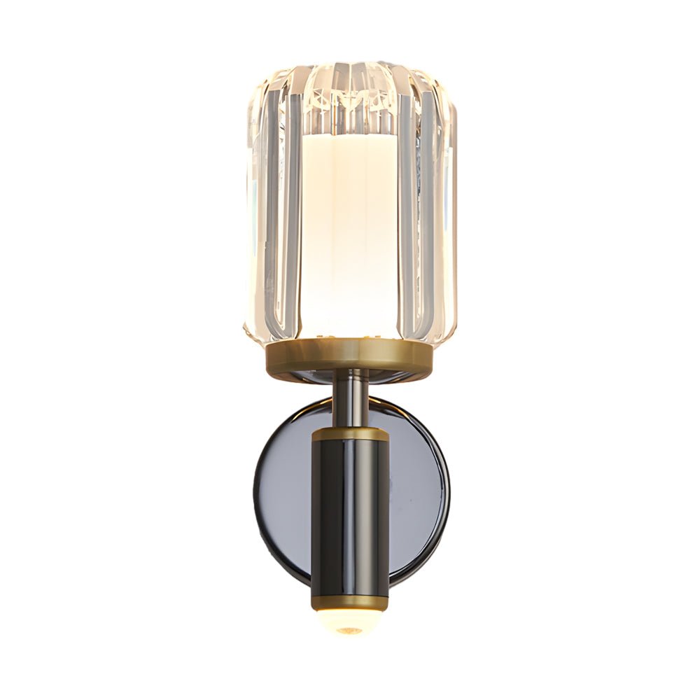 WINTHROP CLEAR ACRYLIC WALL SCONCE WITH ALUMINUM TRIM FOR MODERN SPACES