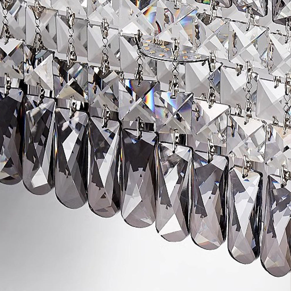 CHATEAUX LUMINAIRE CRYSTAL-ENCRUSTED CEILING FIXTURE