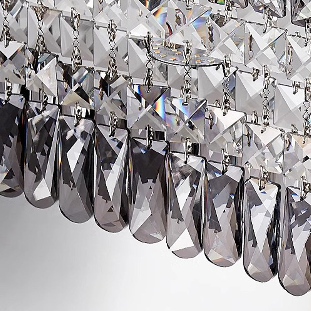 CHATEAUX LUMINAIRE CRYSTAL-ENCRUSTED CEILING FIXTURE