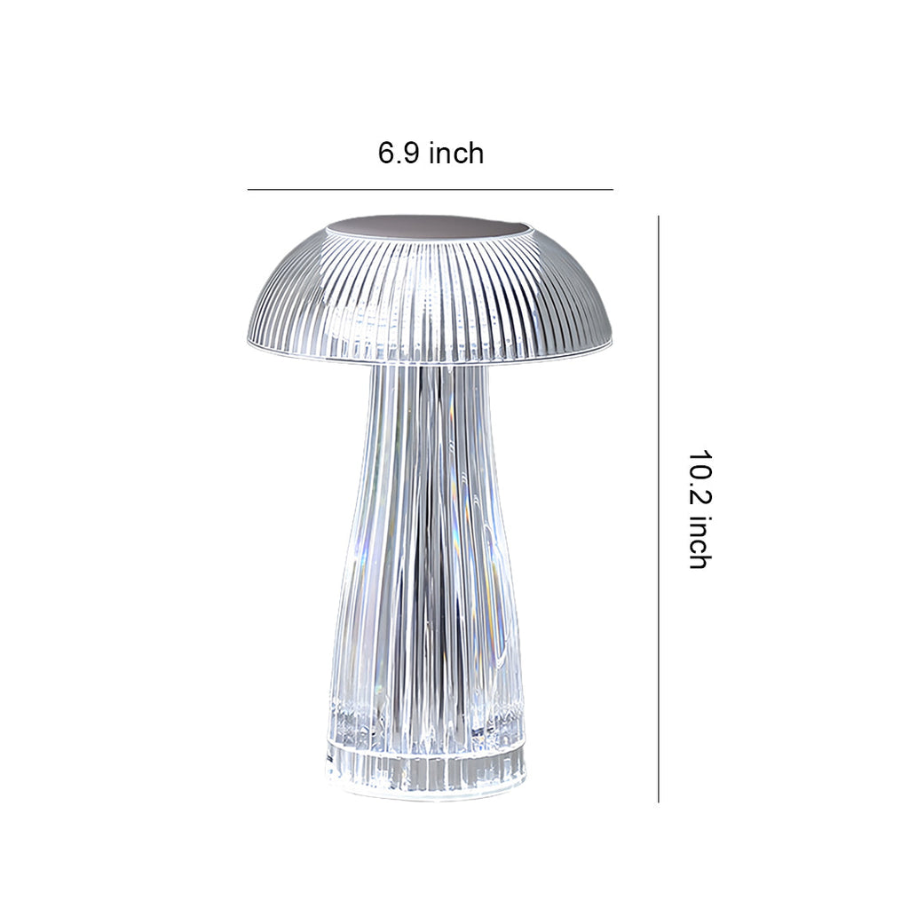 1. **WILLOUGHBY ILLUMINATED ACRYLIC TABLE LAMP**  
   A strikingly clear lamp that combines modern design with portability, perfect for adding a luminous touch to any space.

2. **FENWICK TRANSLUCENT ACRYLIC LAMP**  
   This portable lamp showcases a slee
