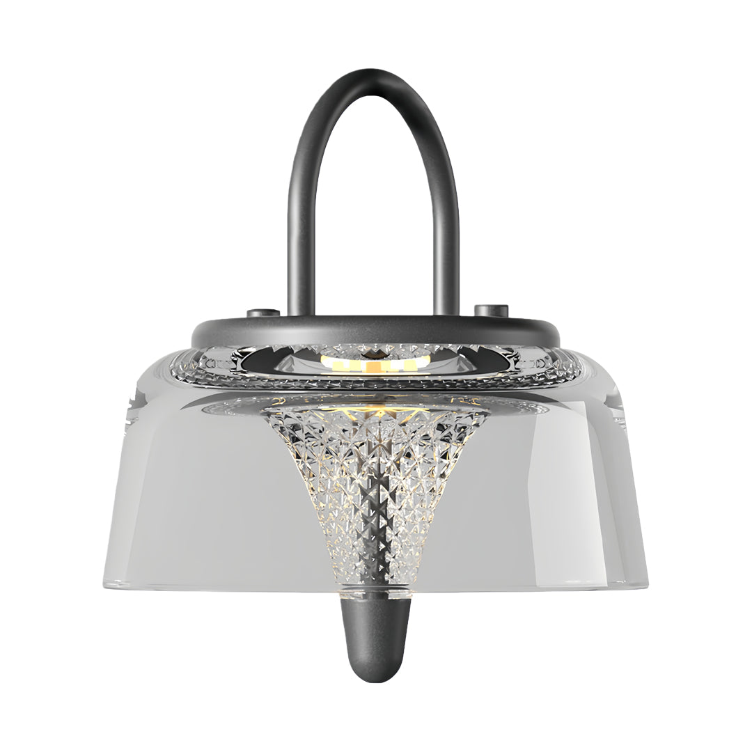 WINTHROP SOLAR-CHARGED CRYSTAL HANGING LANTERN