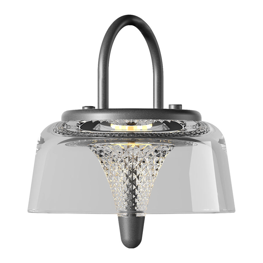 WINTHROP SOLAR-CHARGED CRYSTAL HANGING LANTERN